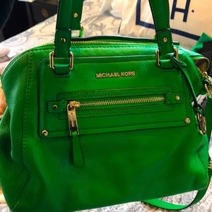 Michael Kors Kelly Green Satchel
